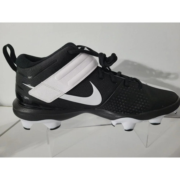 Nike Force Trout 7 Pro MCS Black White Baseball Cleats Men's Size 12 Brand New - Picture 5 of 16